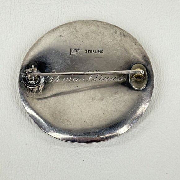 Foster & Bailey Sterling Silver1.75" Personalized Pin Brooch 21 Grams - Picture 5 of 9